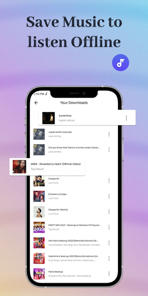 ViaMusic Music Player - عکس برنامه موبایلی اندروید