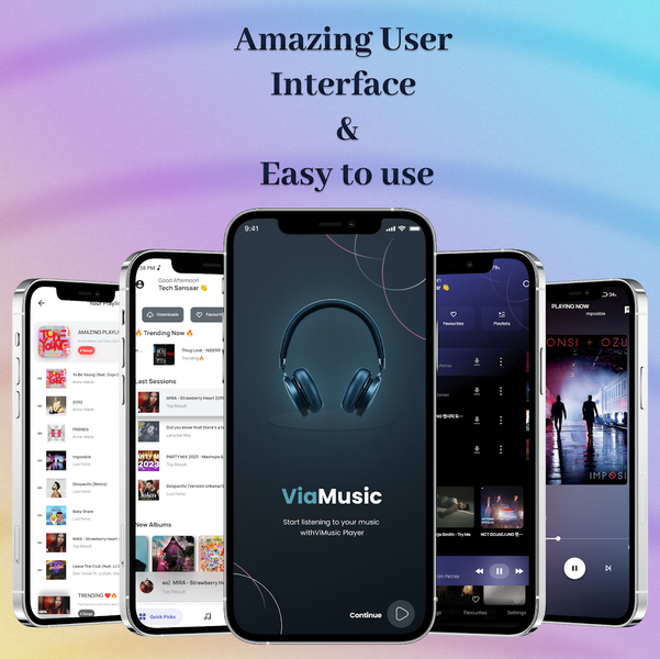 ViaMusic: MP3 Music Player App - عکس برنامه موبایلی اندروید