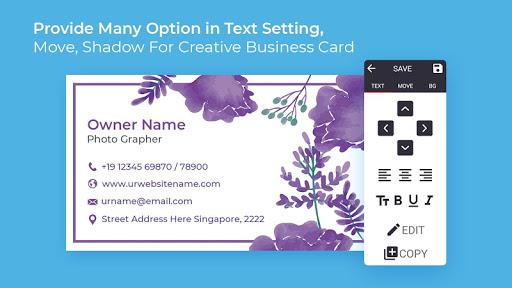 Business Card Maker - Image screenshot of android app