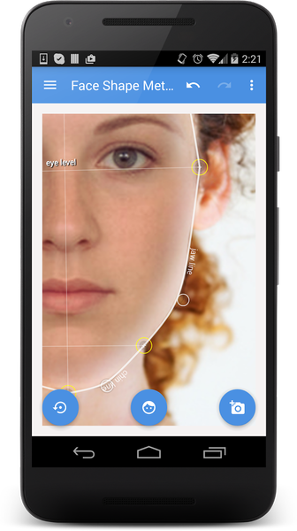 My Face Shape Meter and frames - Image screenshot of android app