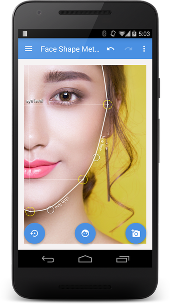 My Face Shape Meter and frames - عکس برنامه موبایلی اندروید