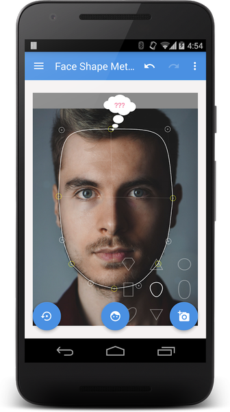 My Face Shape Meter and frames - عکس برنامه موبایلی اندروید