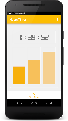 Happy Timer - free handy simple timer - عکس برنامه موبایلی اندروید