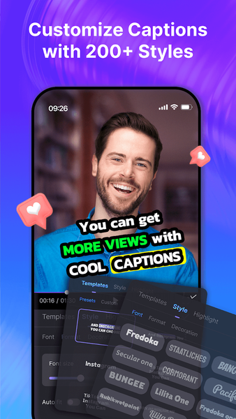Blink: Captions & Teleprompter - عکس برنامه موبایلی اندروید