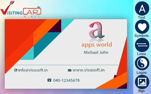 Visiting Card Maker - Image screenshot of android app