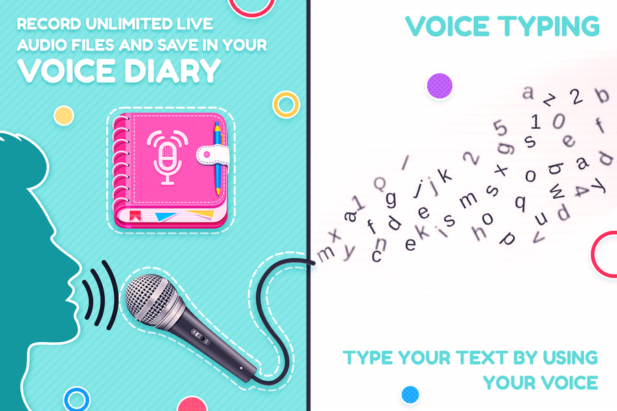 Voice Diary with Lock ۲۰۲۴ - عکس برنامه موبایلی اندروید