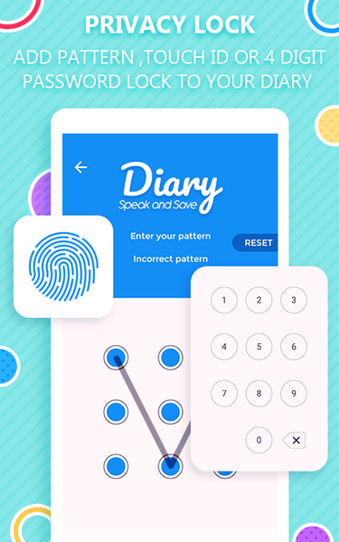 Voice Diary with Lock ۲۰۲۴ - عکس برنامه موبایلی اندروید
