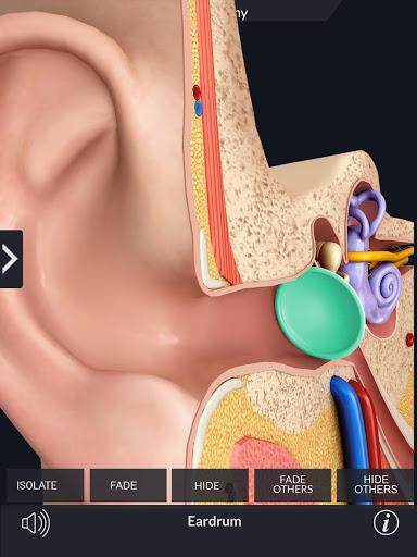 Ear Anatomy Pro. - عکس برنامه موبایلی اندروید