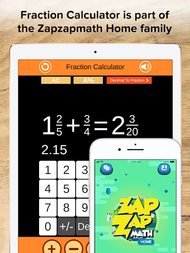Fraction Calculator + Decimals - Image screenshot of android app