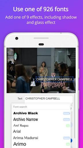 Watermarkly: Make Watermark - عکس برنامه موبایلی اندروید