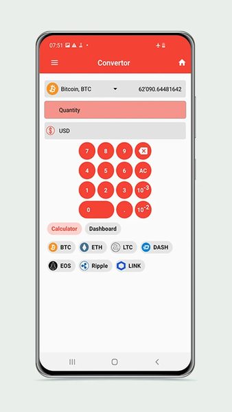 Bitcoin Converter - عکس برنامه موبایلی اندروید