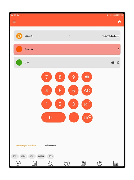 Bitcoin Pulse Ticker - Image screenshot of android app