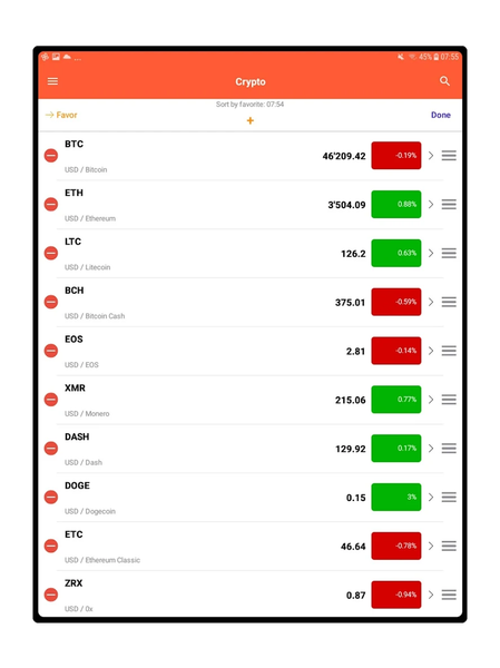 Bitcoin Pulse Ticker - Image screenshot of android app