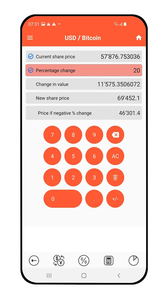 Bitcoin Pulse Ticker - Image screenshot of android app
