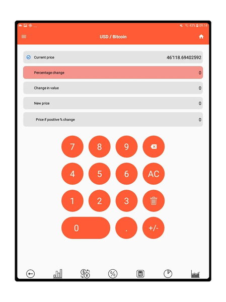 Bitcoin Pulse Ticker - Image screenshot of android app
