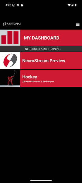 VISYN NeuroStream Training - عکس برنامه موبایلی اندروید
