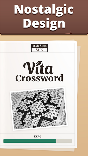 Vita Crossword - Word Games - Gameplay image of android game