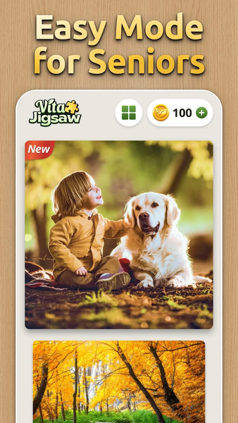 Vita Jigsaw for Seniors - Image screenshot of android app