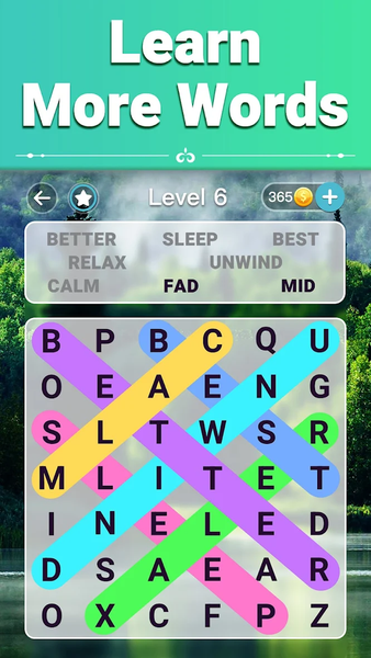 Vita Word Search for Seniors - Gameplay image of android game