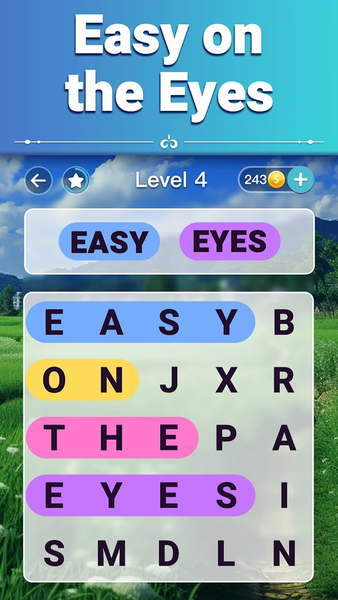 Vita Word Search for Seniors - Gameplay image of android game