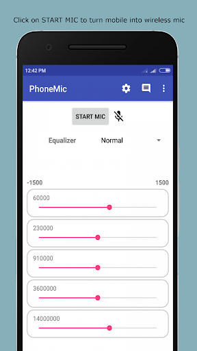Phone Mic - Use Phone as Mic f - عکس برنامه موبایلی اندروید