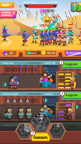 Gear for Heroes: Medieval Idle Craft - Gameplay image of android game