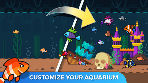 Idle Fish Aquarium - Gameplay image of android game