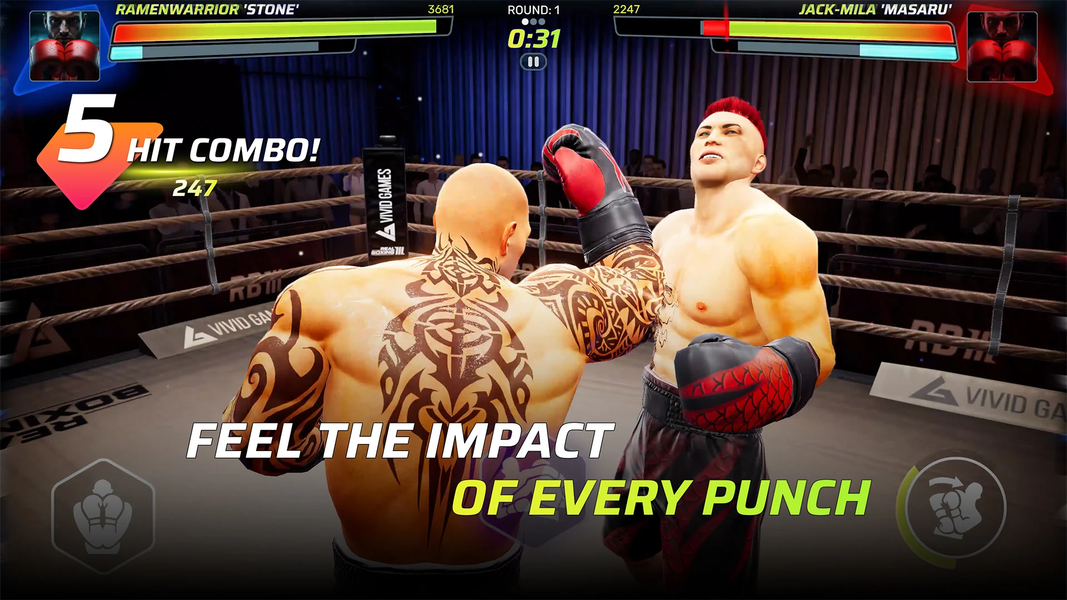 Real Boxing 3 - Gameplay image of android game