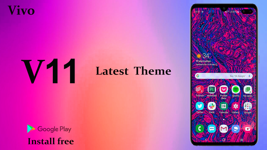 Vivo V25 Launcher: Themes 2023 - Image screenshot of android app