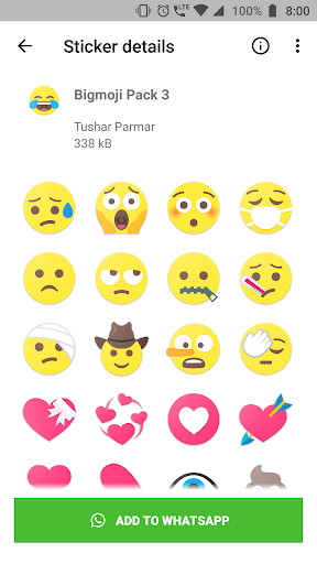 Bigmoji - WAStickerApp - Image screenshot of android app