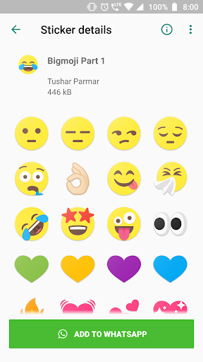 Bigmoji - WAStickerApp - Image screenshot of android app