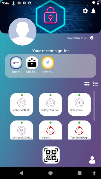 V-Key Smart Authenticator - عکس برنامه موبایلی اندروید