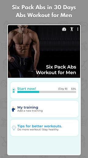 Six Pack Abs in 30 Days - Abs Workout for Men - عکس برنامه موبایلی اندروید