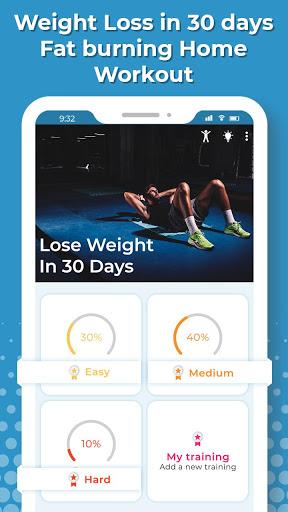 Weight Loss 30 days-Fat burn - Image screenshot of android app