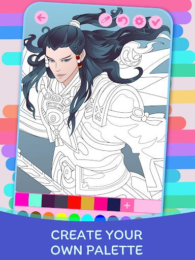 Anime Fantasy Coloring Book - عکس برنامه موبایلی اندروید