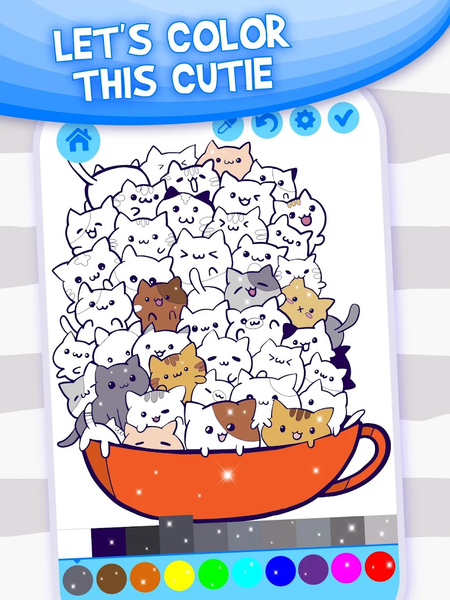 Doodle Coloring: Simple&Fancy - Gameplay image of android game
