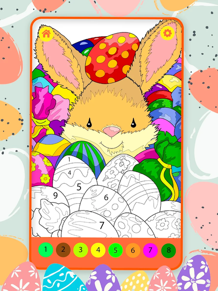 Honey Bunny Kids Coloring Book - Gameplay image of android game