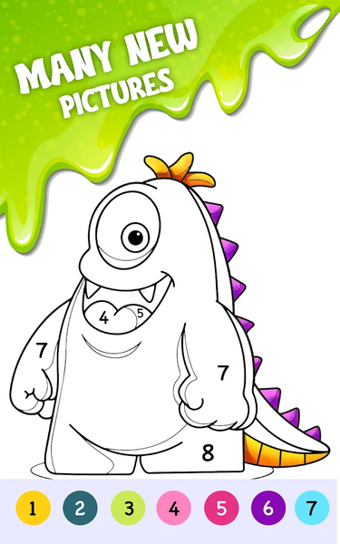 Coloring by Number: Halloween - Gameplay image of android game
