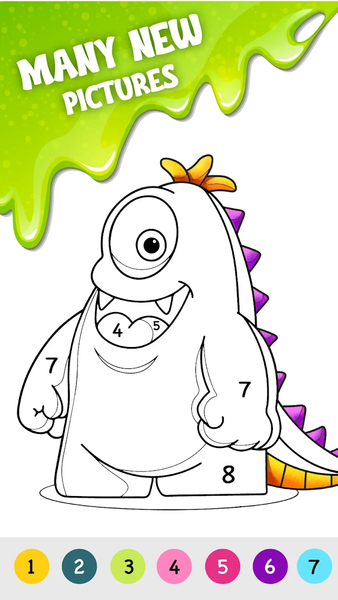 Coloring by Number: Halloween - Gameplay image of android game