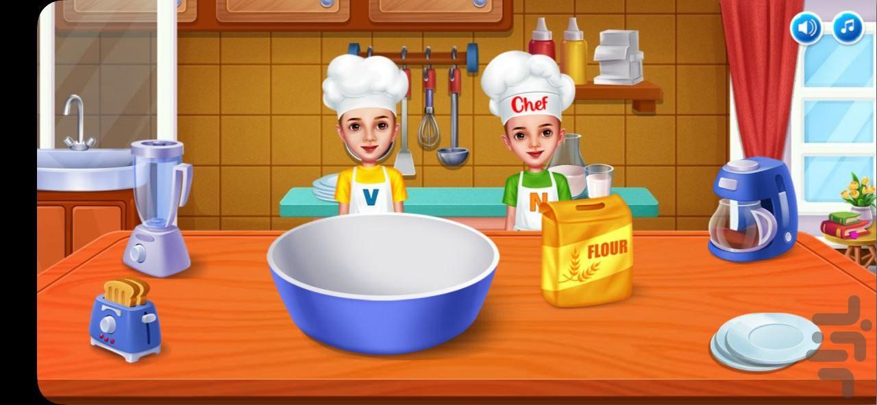 بازی آشپزی ولاد و نیکی - Gameplay image of android game