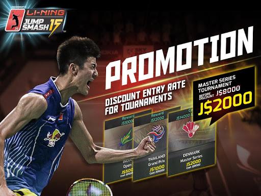 LiNing Jump Smash 15 Badminton - Gameplay image of android game