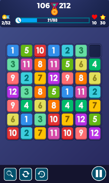 Number Connect: 123x4 - Gameplay image of android game