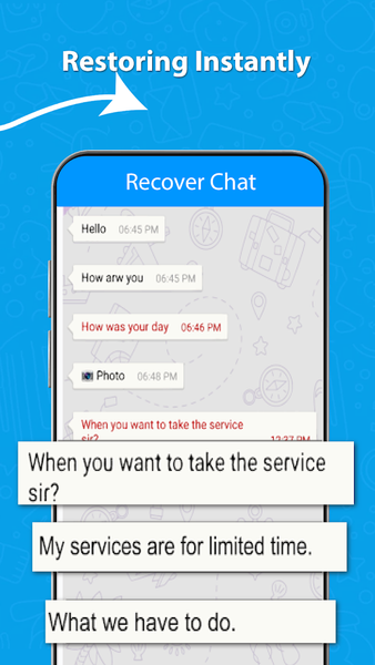 Recover Deleted Messages: WAWR - Image screenshot of android app