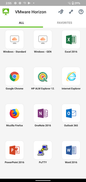 VMware Horizon Client - Image screenshot of android app