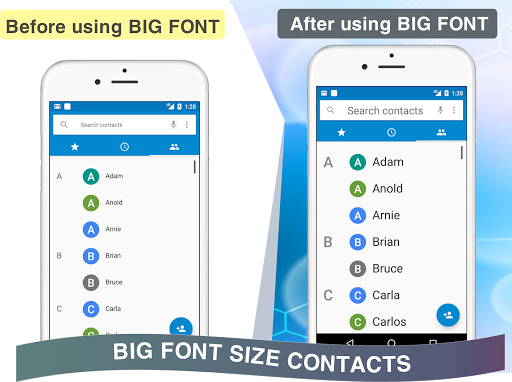 Enlarge Font: Enlarge text, Larger font - Image screenshot of android app
