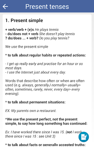 Learn English Grammar Rules - - عکس برنامه موبایلی اندروید