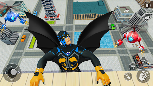 Flying Bat Robot Car Transform - Gameplay image of android game