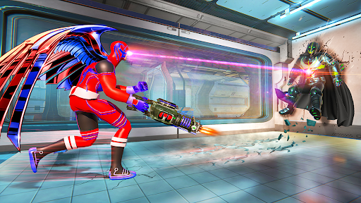 Flying Bat Robot Car Transform - Gameplay image of android game