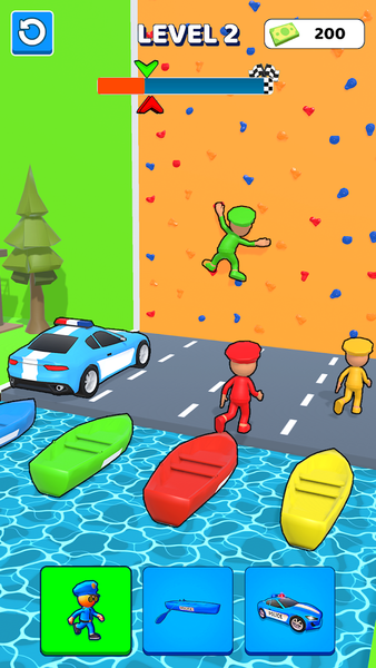 Police Car Shape Shifting Race - عکس بازی موبایلی اندروید