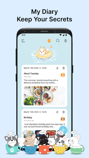 Daily Diary Journal - My Diary - عکس برنامه موبایلی اندروید